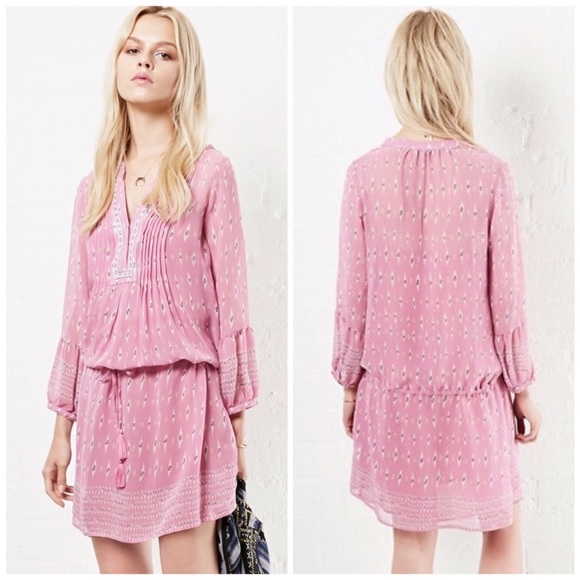 Joie Silk Suerte dress in pink. Size: X-Small - Picture 1 of 16